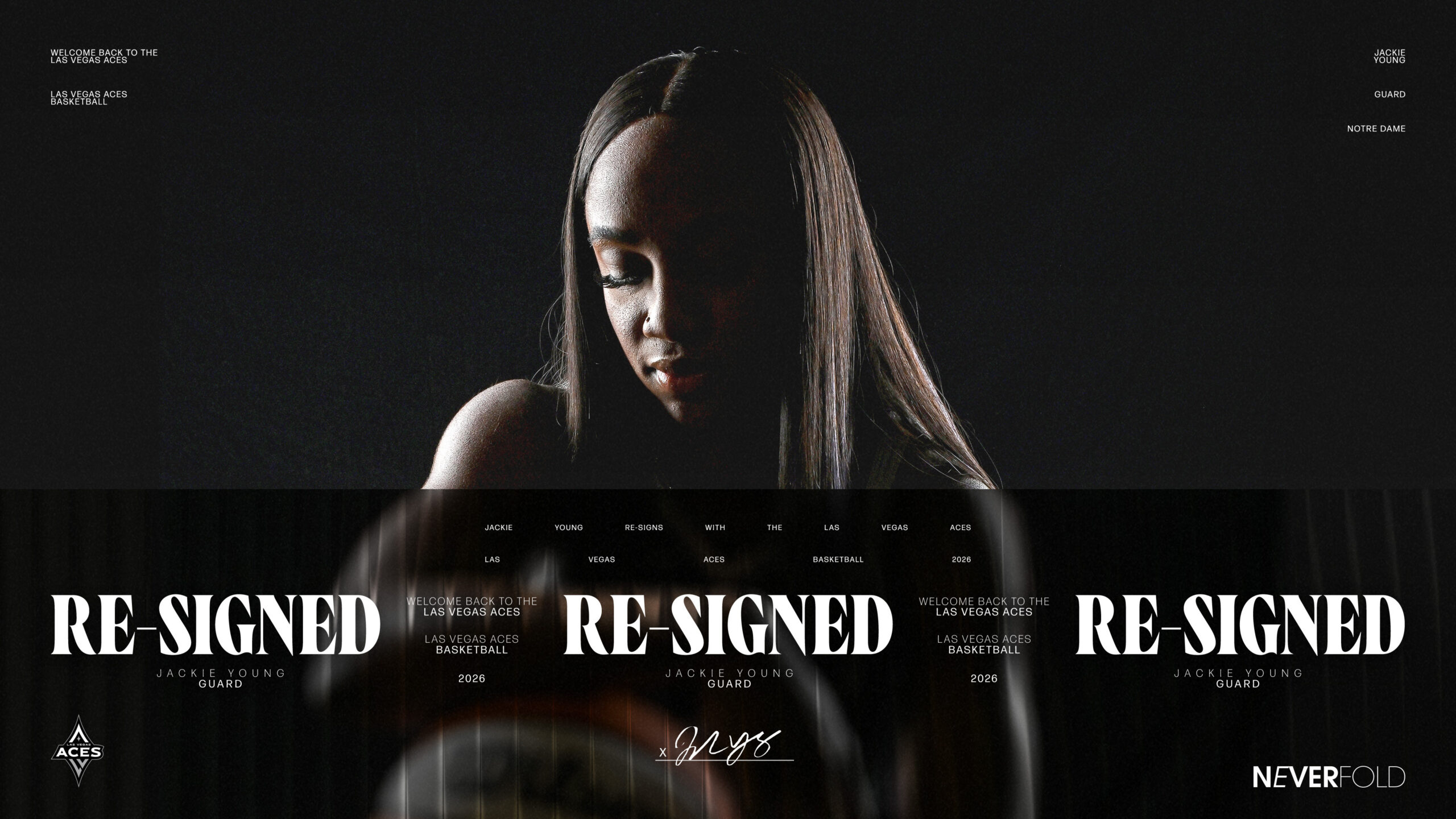 Las Vegas Aces Re-Sign Three-Time World Champion Jackie Young